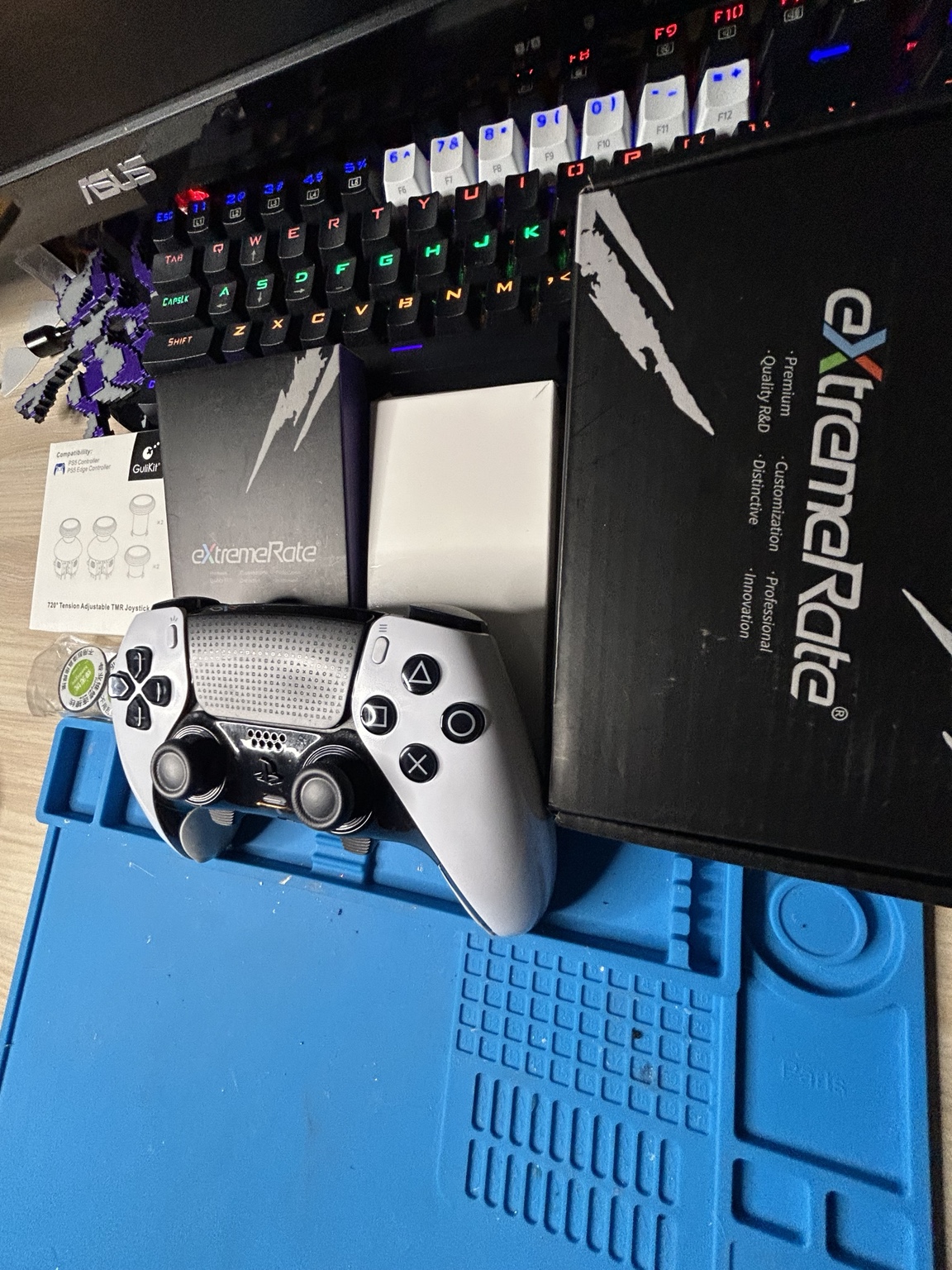 Controller with premium eXtremeRate performance upgrade parts