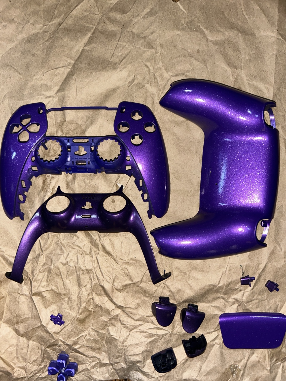 Metallic purple custom controller shell parts